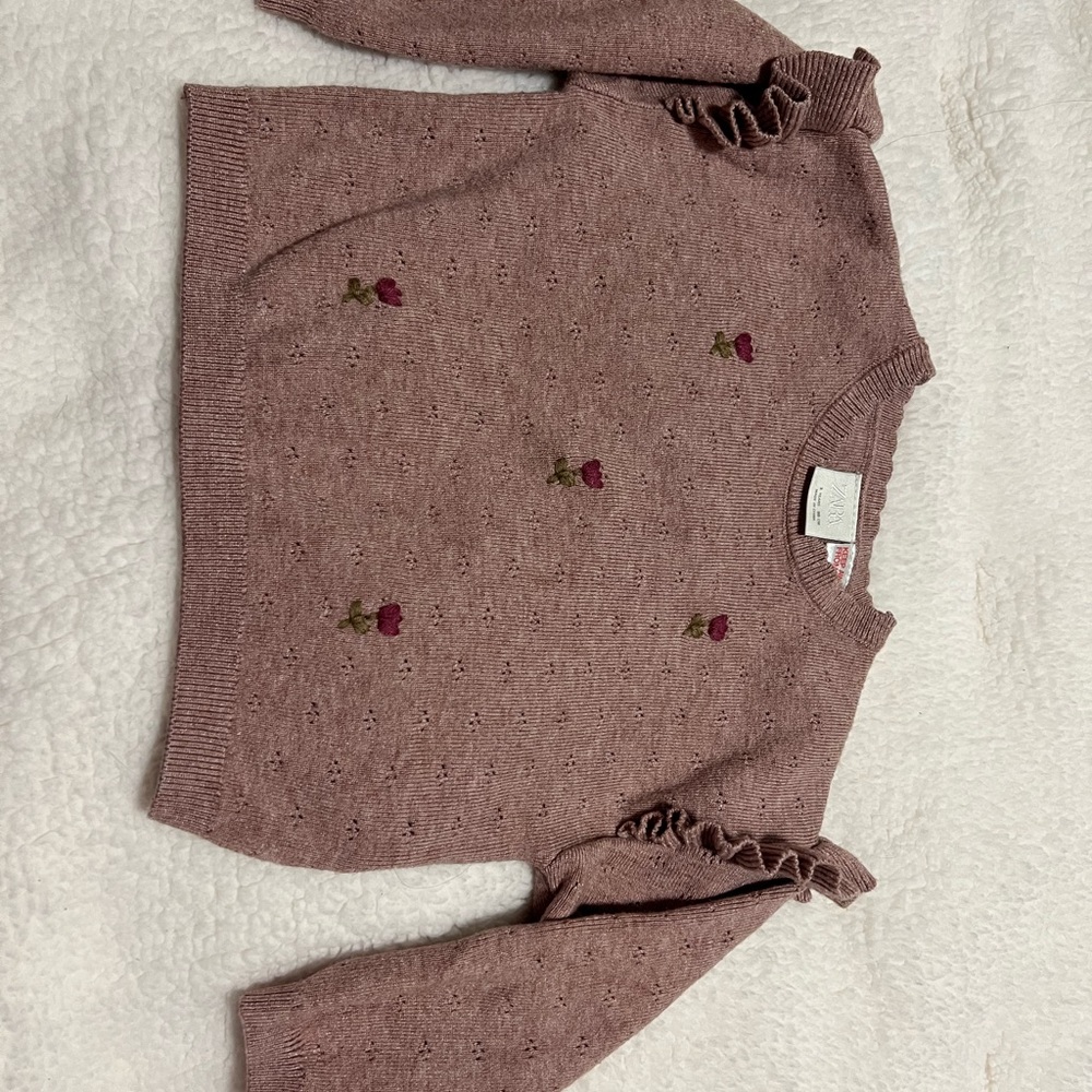 Zara Toddler Pink Knit Sweater Set - Picture 7 of 10